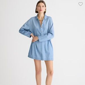 J.crew Popover dress in chambray